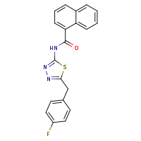N-{5-[(4-fluorophenyl)methyl]-1,3,4-thiadiazol-2-yl}naphthalene-1-carboxamide