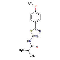 N-[5-(4-methoxyphenyl)-1,3,4-thiadiazol-2-yl]-2-methylpropanamide