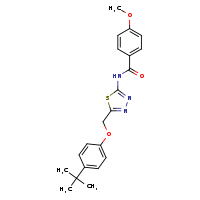 N-[5-(4-tert-butylphenoxymethyl)-1,3,4-thiadiazol-2-yl]-4-methoxybenzamide