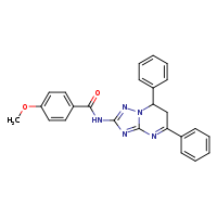 N-{5,7-diphenyl-6H,7H-[1,2,4]triazolo[1,5-a]pyrimidin-2-yl}-4-methoxybenzamide