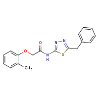 N-(5-benzyl-1,3,4-thiadiazol-2-yl)-2-(2-methylphenoxy)acetamide