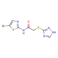 N-(5-bromo-1,3-thiazol-2-yl)-2-(1H-1,2,4-triazol-3-ylsulfanyl)acetamide