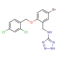N-({5-bromo-2-[(2,4-dichlorophenyl)methoxy]phenyl}methyl)-2H-1,2,3,4-tetrazol-5-amine