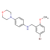 N-[(5-bromo-2-methoxyphenyl)methyl]-4-(morpholin-4-yl)aniline