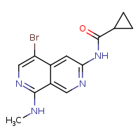 N-[5-bromo-8-(methylamino)-2,7-naphthyridin-3-yl]cyclopropanecarboxamide