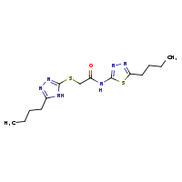 N-(5-butyl-1,3,4-thiadiazol-2-yl)-2-[(5-butyl-4H-1,2,4-triazol-3-yl)sulfanyl]acetamide
