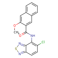 N-(5-chloro-2,1,3-benzothiadiazol-4-yl)-3-methoxynaphthalene-2-carboxamide