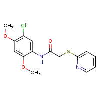 N-(5-chloro-2,4-dimethoxyphenyl)-2-(pyridin-2-ylsulfanyl)acetamide