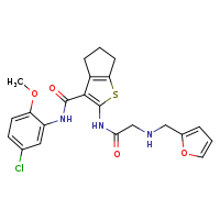 N-(5-chloro-2-methoxyphenyl)-2-{2-[(furan-2-ylmethyl)amino]acetamido}-4H,5H,6H-cyclopenta[b]thiophene-3-carboxamide