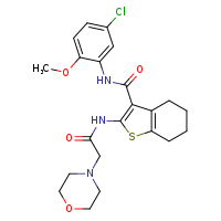 N-(5-chloro-2-methoxyphenyl)-2-[2-(morpholin-4-yl)acetamido]-4,5,6,7-tetrahydro-1-benzothiophene-3-carboxamide