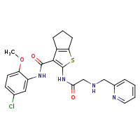 N-(5-chloro-2-methoxyphenyl)-2-{2-[(pyridin-2-ylmethyl)amino]acetamido}-4H,5H,6H-cyclopenta[b]thiophene-3-carboxamide