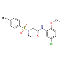N-(5-chloro-2-methoxyphenyl)-2-(N-methyl-4-methylbenzenesulfonamido)acetamide