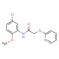 N-(5-chloro-2-methoxyphenyl)-2-(pyridin-2-ylsulfanyl)acetamide