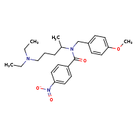 N-[5-(diethylamino)pentan-2-yl]-N-[(4-methoxyphenyl)methyl]-4-nitrobenzamide