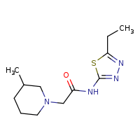 N-(5-ethyl-1,3,4-thiadiazol-2-yl)-2-(3-methylpiperidin-1-yl)acetamide
