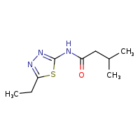 N-(5-ethyl-1,3,4-thiadiazol-2-yl)-3-methylbutanamide