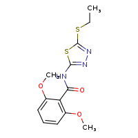 N-[5-(ethylsulfanyl)-1,3,4-thiadiazol-2-yl]-2,6-dimethoxybenzamide