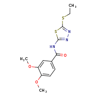 N-[5-(ethylsulfanyl)-1,3,4-thiadiazol-2-yl]-3,4-dimethoxybenzamide