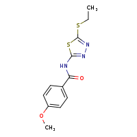 N-[5-(ethylsulfanyl)-1,3,4-thiadiazol-2-yl]-4-methoxybenzamide