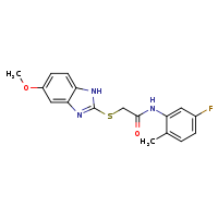 N-(5-fluoro-2-methylphenyl)-2-[(5-methoxy-1H-1,3-benzodiazol-2-yl)sulfanyl]acetamide