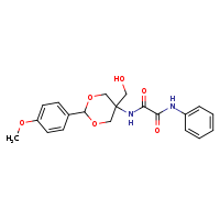 N-[5-(hydroxymethyl)-2-(4-methoxyphenyl)-1,3-dioxan-5-yl]-N'-phenylethanediamide