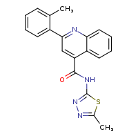 N-(5-methyl-1,3,4-thiadiazol-2-yl)-2-(2-methylphenyl)quinoline-4-carboxamide