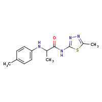 N-(5-methyl-1,3,4-thiadiazol-2-yl)-2-[(4-methylphenyl)amino]propanamide