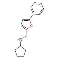 N-[(5-phenylfuran-2-yl)methyl]cyclopentanamine