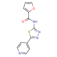 N-[5-(pyridin-4-yl)-1,3,4-thiadiazol-2-yl]furan-2-carboxamide