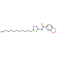 N-(5-undecyl-1,3,4-thiadiazol-2-yl)-2H-1,3-benzodioxole-5-carboxamide