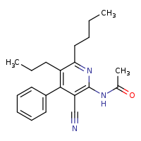 N-(6-butyl-3-cyano-4-phenyl-5-propylpyridin-2-yl)acetamide
