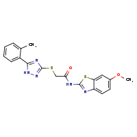 N-(6-methoxy-1,3-benzothiazol-2-yl)-2-{[5-(2-methylphenyl)-1H-1,2,4-triazol-3-yl]sulfanyl}acetamide