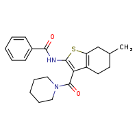N-[6-methyl-3-(piperidine-1-carbonyl)-4,5,6,7-tetrahydro-1-benzothiophen-2-yl]benzamide