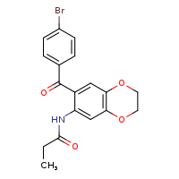 N-[7-(4-bromobenzoyl)-2,3-dihydro-1,4-benzodioxin-6-yl]propanamide