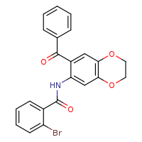 N-(7-benzoyl-2,3-dihydro-1,4-benzodioxin-6-yl)-2-bromobenzamide