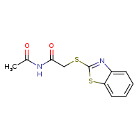 N-acetyl-2-(1,3-benzothiazol-2-ylsulfanyl)acetamide
