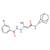 N-(adamantan-2-yl)-3-[(3-bromophenyl)formohydrazido]but-2-enamide