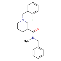 N-benzyl-1-[(2-chlorophenyl)methyl]-N-methylpiperidine-3-carboxamide