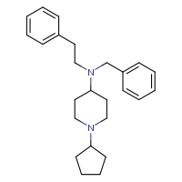 N-benzyl-1-cyclopentyl-N-(2-phenylethyl)piperidin-4-amine