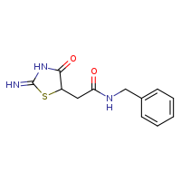 N-benzyl-2-(2-imino-4-oxo-1,3-thiazolidin-5-yl)acetamide