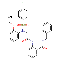 N-benzyl-2-{2-[N-(2-ethoxyphenyl)-4-chlorobenzenesulfonamido]acetamido}benzamide