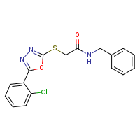 N-benzyl-2-{[5-(2-chlorophenyl)-1,3,4-oxadiazol-2-yl]sulfanyl}acetamide