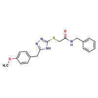 N-benzyl-2-({5-[(4-methoxyphenyl)methyl]-4H-1,2,4-triazol-3-yl}sulfanyl)acetamide