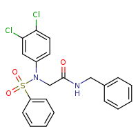 N-benzyl-2-[N-(3,4-dichlorophenyl)benzenesulfonamido]acetamide