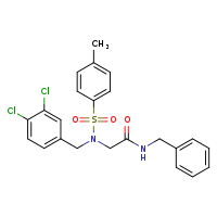 N-benzyl-2-{N-[(3,4-dichlorophenyl)methyl]-4-methylbenzenesulfonamido}acetamide