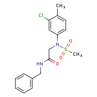 N-benzyl-2-[N-(3-chloro-4-methylphenyl)methanesulfonamido]acetamide
