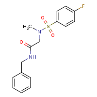 N-benzyl-2-(N-methyl-4-fluorobenzenesulfonamido)acetamide