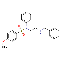 N-benzyl-2-(N-phenyl-4-methoxybenzenesulfonamido)acetamide