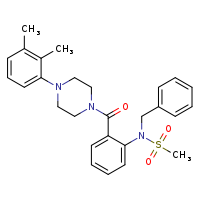 N-benzyl-N-{2-[4-(2,3-dimethylphenyl)piperazine-1-carbonyl]phenyl}methanesulfonamide