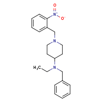 N-benzyl-N-ethyl-1-[(2-nitrophenyl)methyl]piperidin-4-amine